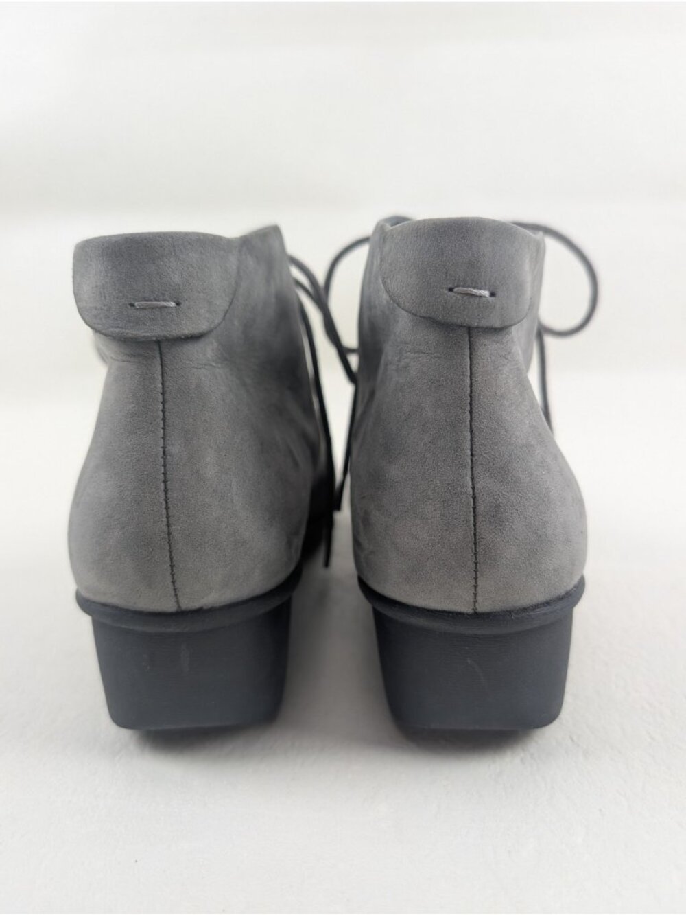 Dansko Lucille Wedge Ankle Boot Womens 7.5-8 US 38 EU Gray Suede Lace Up Bootie - Picture 8 of 13